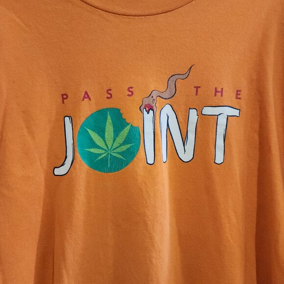 Vintage Cookies Brand Orange Graphic Tee Men Size XXL - Picture 3 of 11